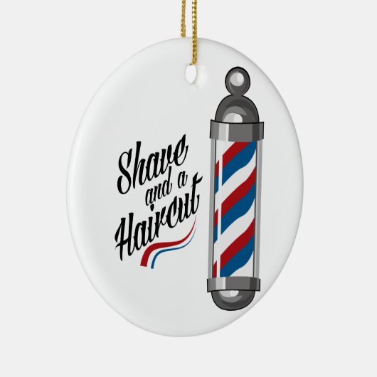 Shave en Haircut Keramisch Ornament (Rechts)