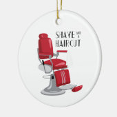 Shave & Haircut Keramisch Ornament (Links)