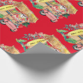 Shave Ice Hawaiian Santa Claus Wrapping Paper Cadeaupapier (Hoek)