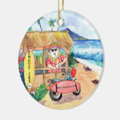 Shave Ice Santa Claus Mele Kalikimaka Kerstmis Keramisch Ornament (Links)
