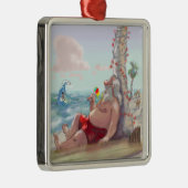 sHaVe IcE sAnTa Metalen Ornament (Rechts)