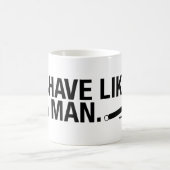 Shave like a Man Safety Razor Coffee Mok (Center)