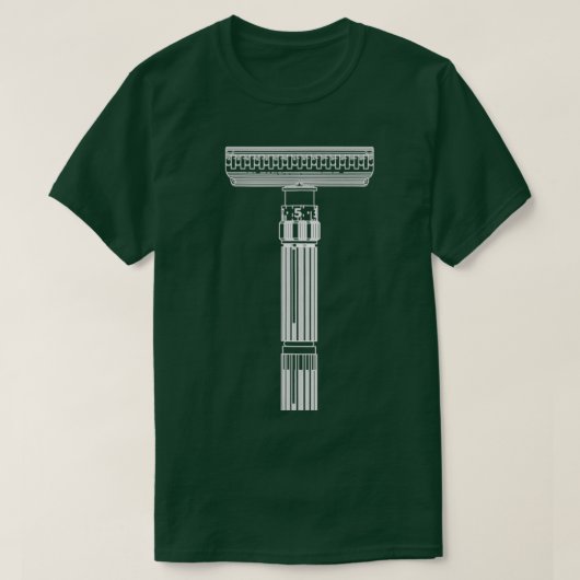 Shave Like Your Grandpa Safety Razor T-shirt (Design voorkant)