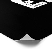 Shave The Earth Funny Pun Dark BG Poster (Hoek)