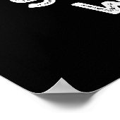 Shave the Whales Funny Animal Pun Dark BG Poster (Hoek)