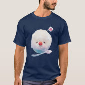 Shaved Ice Pup: Smiling Bichon Summer Dessert T-shirt (Voorkant)