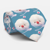 Shaved Ice Pup – Summer Bichon Pattern Stropdas (Opgerold)