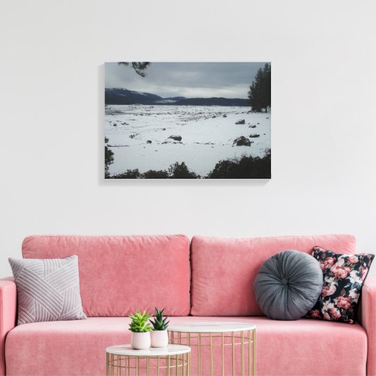 Shaver Lake California Canvas Afdruk (Insitu (Woonkamer))