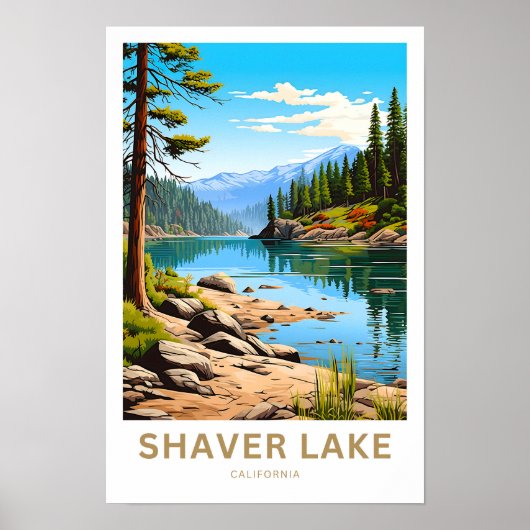 Shaver Lake California Reisprint Poster (Voorkant)