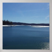 Shaver Lake in de winter Poster (Voorkant)