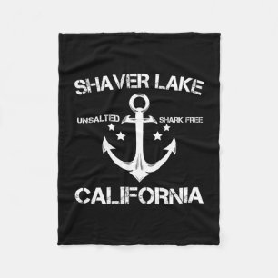 Shaver meer california grappige vissen kamperen fleece deken
