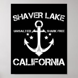Shaver meer california grappige vissen kamperen poster