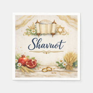 Shavuot Cadeau, Feest van Weken, Joodse Feestdag Servet