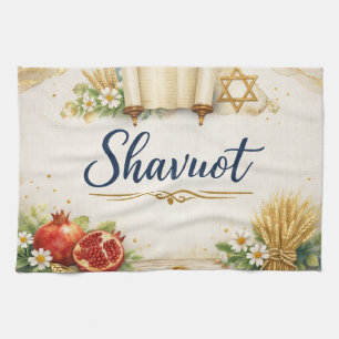 Shavuot Cadeau, Feest van Weken, Joodse Feestdag Theedoek