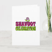 Shavuot Celebration leuke groet met bloem (Voorkant)