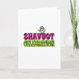 Shavuot Celebration leuke groet met bloem
