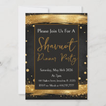Shavuot-dinerparty Goud Zwart Luxe Modern