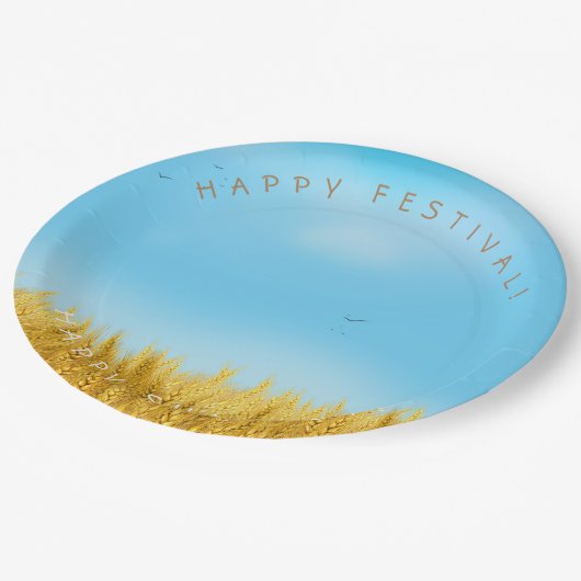 SHAVUOT Festival Jewish Holiday Gold Wheat Field Papieren Bordje (Gekanteld)