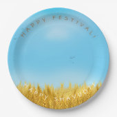 SHAVUOT Festival Jewish Holiday Gold Wheat Field Papieren Bordje (Voorkant)
