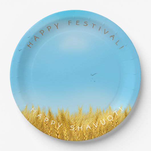 SHAVUOT Festival Jewish Holiday Gold Wheat Field Papieren Bordje (Voorkant)