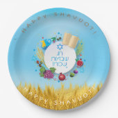 SHAVUOT Festival Jewish Holiday Gold Wheat Field Papieren Bordje (Voorkant)