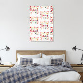 Shavuot - Floral Shavuot Design Canvas Afdruk (Insitu (Slaapkamer))
