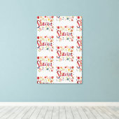 Shavuot - Floral Shavuot Design Canvas Afdruk (Insitu (Houten vloer))