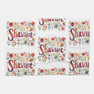 Shavuot - Floral Shavuot Design Theedoek