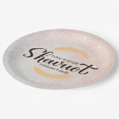 Shavuot Joodse feestdag Hebreeuws Papieren Bordje (Gekanteld)