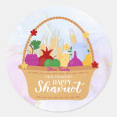 Shavuot, wekenlang ronde sticker (Voorkant)