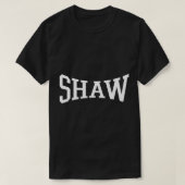 Shaw Arch Logo  Universiteit Alumni Style Pul T-shirt (Design voorkant)