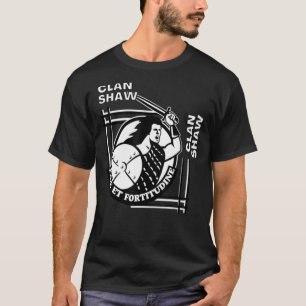 Shaw Clan Gaelic Motto Sword T-shirt