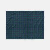 Shaw Clan Royal Blue en Green Tartan Fleece Deken (Voorkant (Horizontaal))