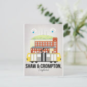 Shaw en Crompton Briefkaart (Staand voorkant)