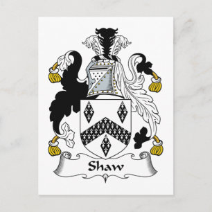 Shaw Family Crest Briefkaart