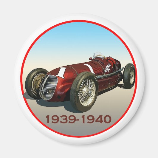 Shaw Maserati 8CTF Indy Car Magneet (Voorkant)