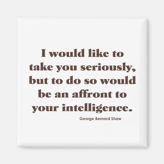 Shaw on Intelligence Magneet (Voorkant)