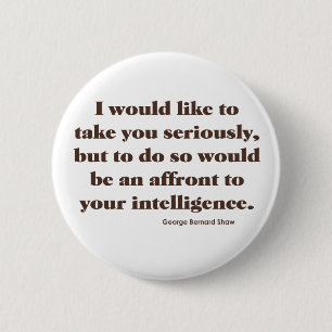 Shaw on Intelligence Ronde Button 5,7 Cm