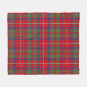 Shaw Red Modern Pset Fleece Deken (Voorkant (Horizontaal))