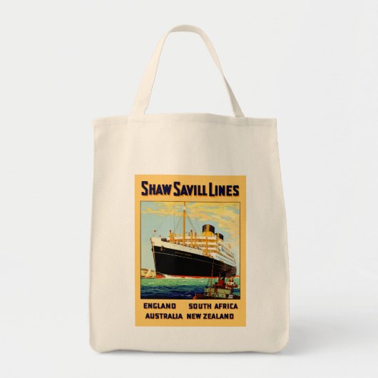 Shaw Savill Line Tote Bag (Voorkant)