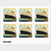 Shaw Savill Line Vierkante Sticker (Vel)