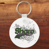 Shaw Tartan Grunge Sleutelhanger (Voorkant)