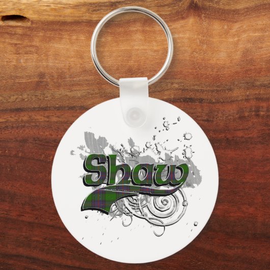 Shaw Tartan Grunge Sleutelhanger (Voorkant)