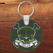 Shaw Tartan Skull Sleutelhanger (Voorkant)