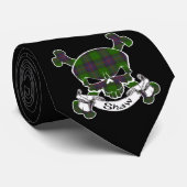 Shaw Tartan Skull Stropdas (Opgerold)