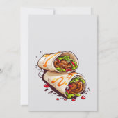 Shawarma Arabisch eten Grappig شاورما ي ا م ع ل م  Kaart (Achterkant)