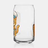 Shawarma Cat Chef Sticker Blikvorm Glas (Links)