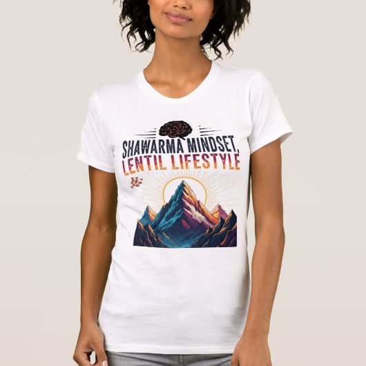 Shawarma Mindset, Lentil Lifestyle - Grote dromen T-shirt (Voorkant)