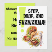 Shawarma tijd is de hele tijd! شاورما ا ك ل ع ر ب  kaart (Voorkant / Achterkant)