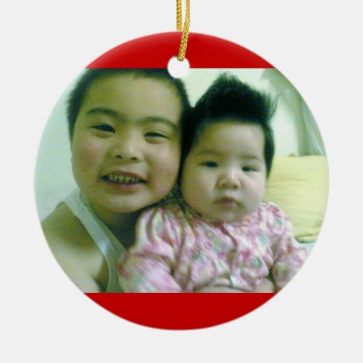 Shawn en Chloe little Keramisch Ornament (Voorkant)